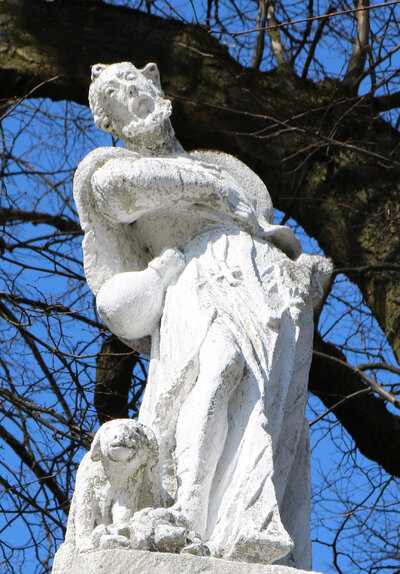  Скульптура святого Роха (1795 р.) в містечку Залізці Залозецької ТГ.